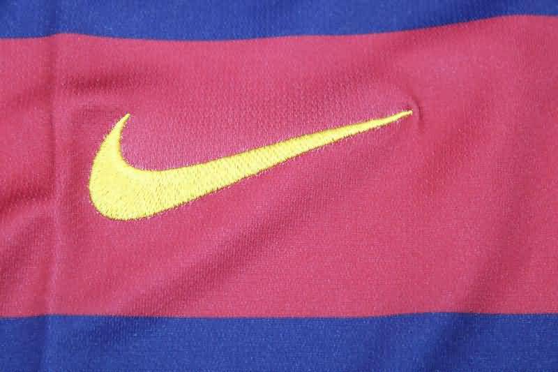 Thailand Quality(AAA) 2015/16 Barcelona Home Retro Soccer Jersey