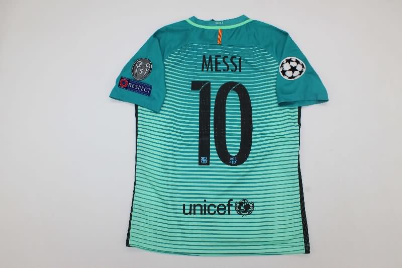 Thailand Quality(AAA) 2016/17 Barcelona Third Retro Soccer Jersey