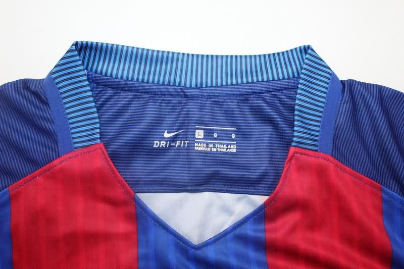 Thailand Quality(AAA) 2017/18 Barcelona Home Long Sleeve Retro Soccer Jersey
