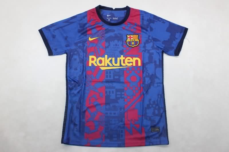 Thailand Quality(AAA) 2021/22 Barcelona Third Retro Soccer Jersey