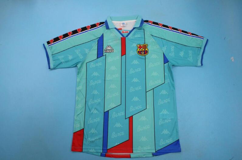 Thailand Quality(AAA) 1995/97 Barcelona Away Retro Soccer Jersey