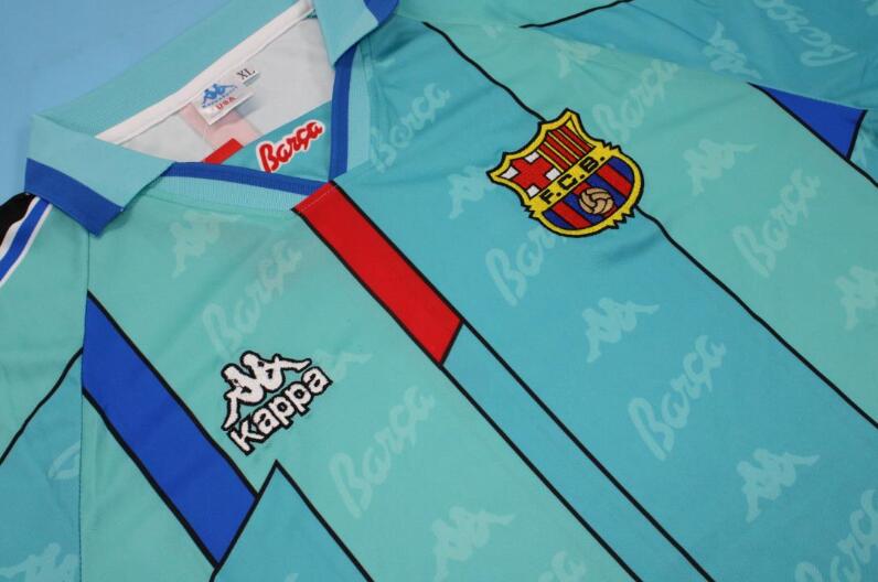 Thailand Quality(AAA) 1995/97 Barcelona Away Retro Soccer Jersey