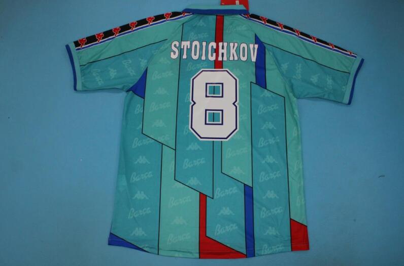 Thailand Quality(AAA) 1995/97 Barcelona Away Retro Soccer Jersey