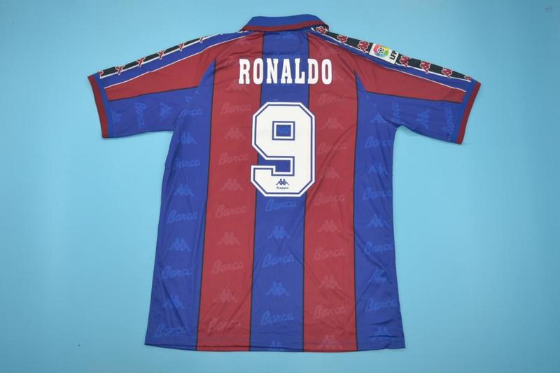 Thailand Quality(AAA) 1995/97 Barcelona Home Retro Soccer Jersey