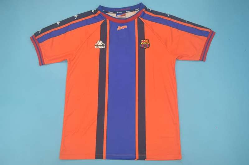 Thailand Quality(AAA) 1997/98 Barcelona Away Retro Soccer Jersey