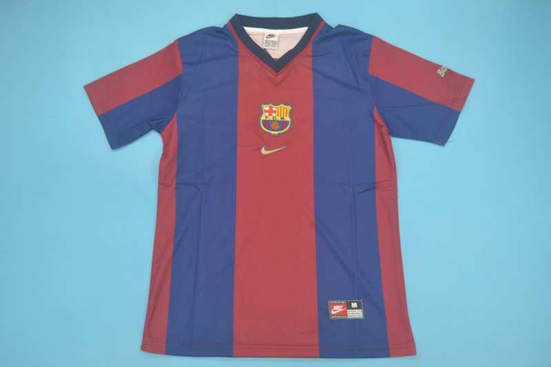 Thailand Quality(AAA) 1998/99 Barcelona Home Retro Soccer Jersey