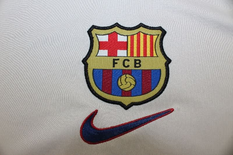 Thailand Quality(AAA) 1999/2000 Barcelona Away Long Sleeve Retro Soccer Jersey