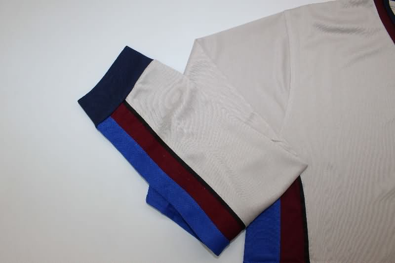 Thailand Quality(AAA) 1999/2000 Barcelona Away Long Sleeve Retro Soccer Jersey
