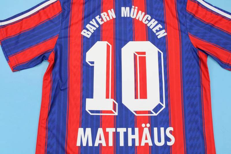 Thailand Quality(AAA) 1995/97 Bayern Munich Home Retro Soccer Jersey