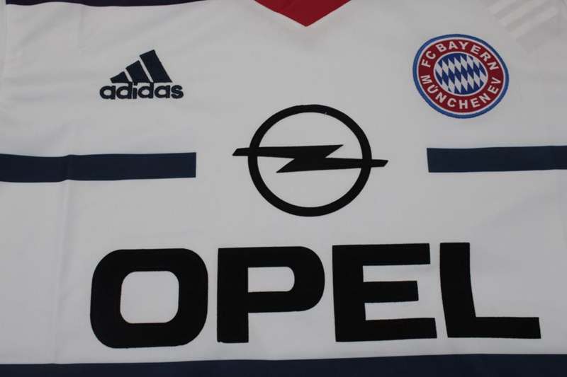 Thailand Quality(AAA) 1998/01 Bayern Munich Away Retro Soccer Jersey