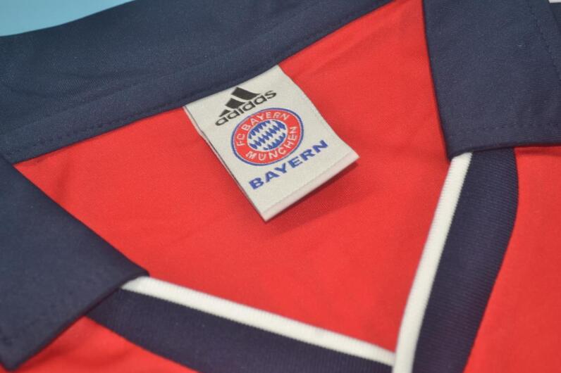 Thailand Quality(AAA) 1999/01 Bayern Munich Home Retro Soccer Jersey