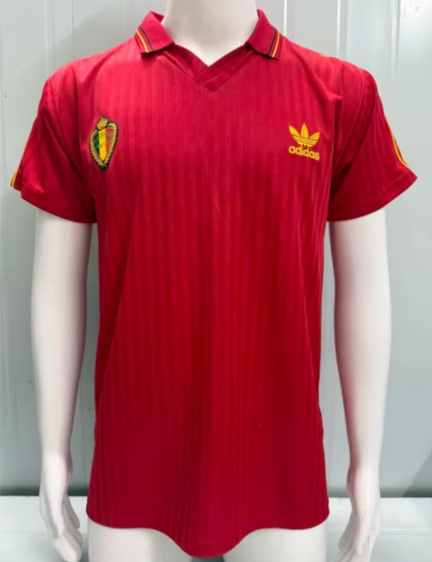 Thailand Quality(AAA) 1990 Belgium Home Retro Soccer Jersey