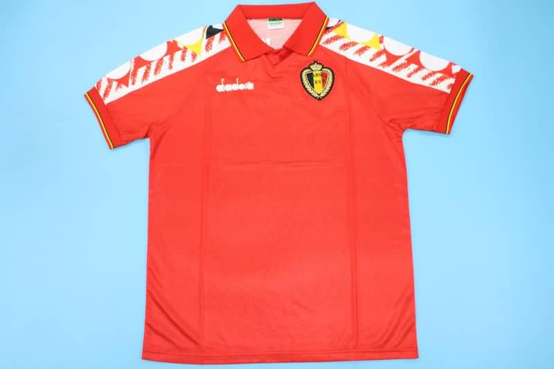 Thailand Quality(AAA) 1995 Belgium Home Retro Soccer Jersey