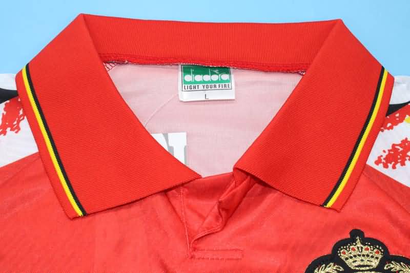 Thailand Quality(AAA) 1995 Belgium Home Retro Soccer Jersey