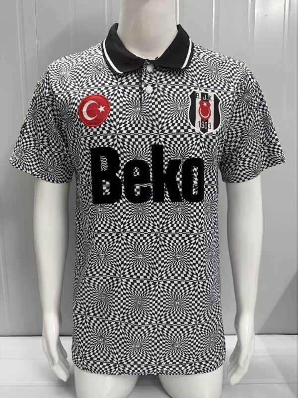 Thailand Quality(AAA) 1991/92 Besiktas Home Retro Soccer Jersey