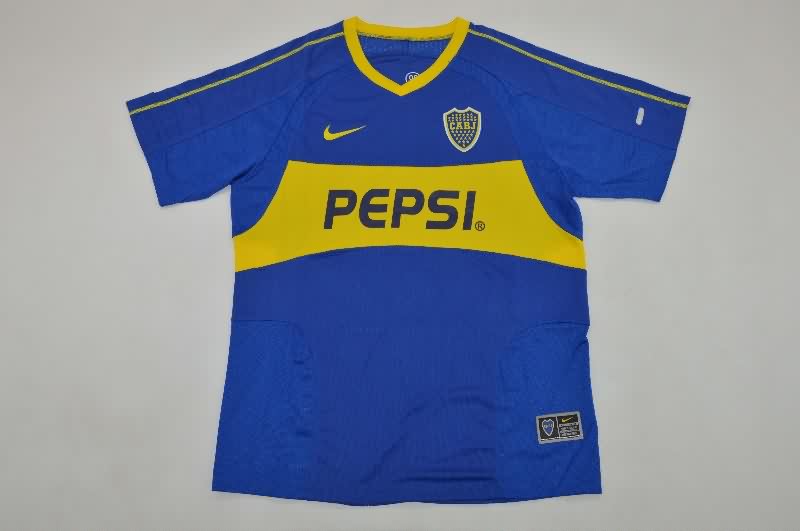 Thailand Quality(AAA) 2003/04 Boca Juniors Home Retro Soccer Jersey