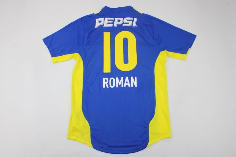 Thailand Quality(AAA) 2004/05 Boca Juniors Home Retro Soccer Jersey