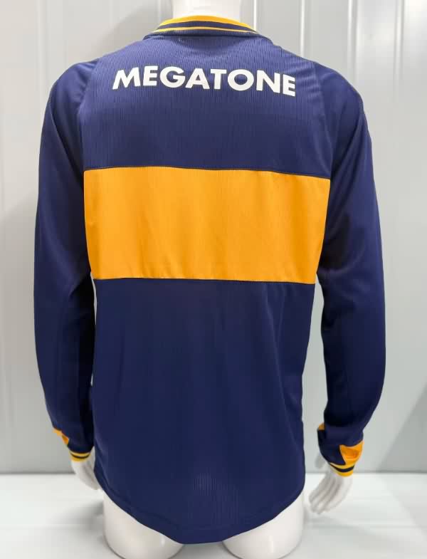 Thailand Quality(AAA) 2006/07 Boca Juniors Home Retro Long Sleeve Soccer Jersey