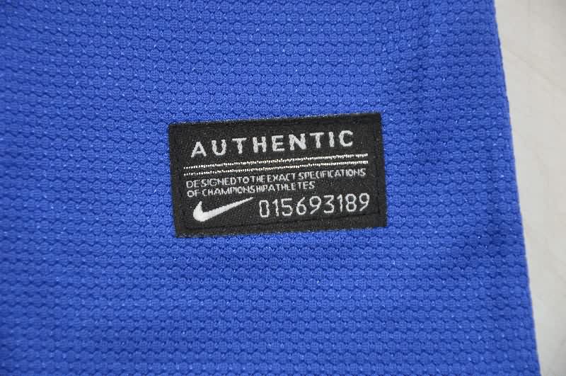 Thailand Quality(AAA) 2011/12 Boca Juniors Home Long Sleeve Retro Soccer Jersey