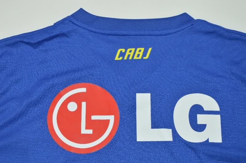 Thailand Quality(AAA) 2011/12 Boca Juniors Home Long Sleeve Retro Soccer Jersey