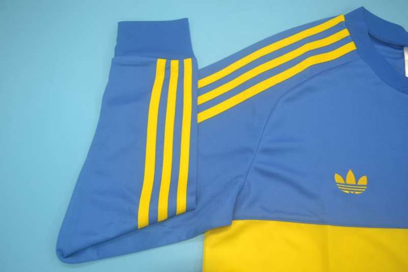 Thailand Quality(AAA) 1981 Boca Juniors Home Retro Soccer Jersey(L/S)