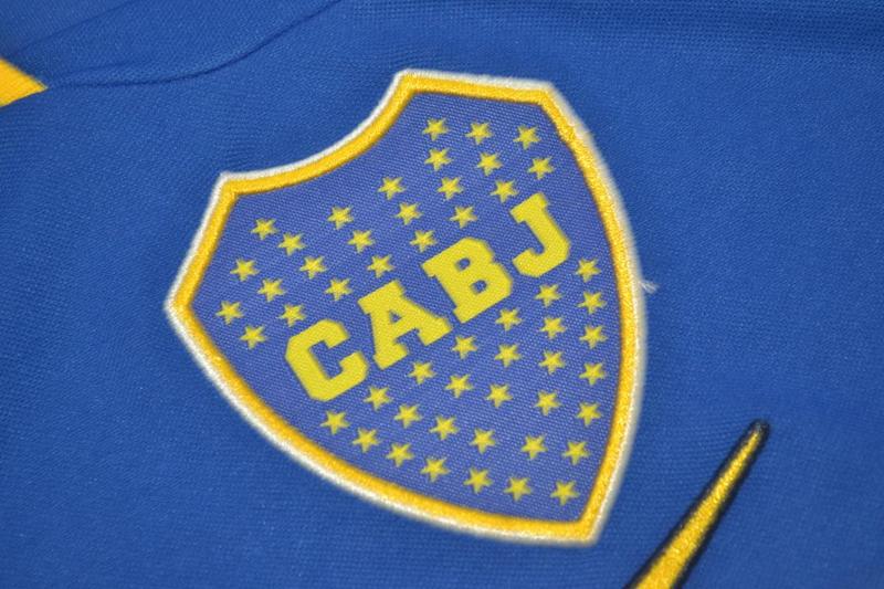 Thailand Quality(AAA) 2001 Boca Juniors Home Retro Soccer Jersey