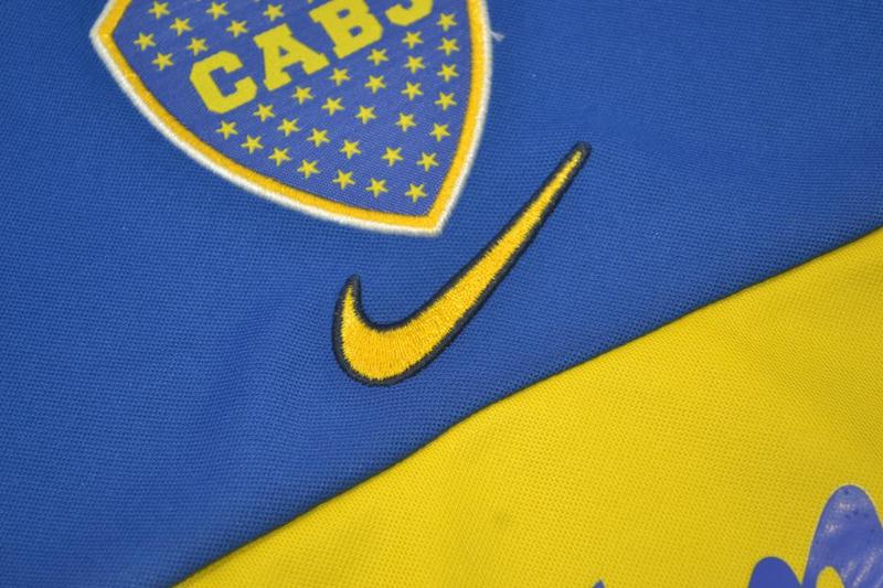 Thailand Quality(AAA) 2001 Boca Juniors Home Retro Soccer Jersey