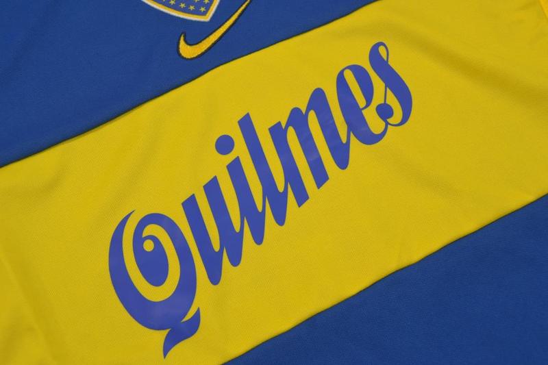 Thailand Quality(AAA) 2001 Boca Juniors Home Retro Soccer Jersey