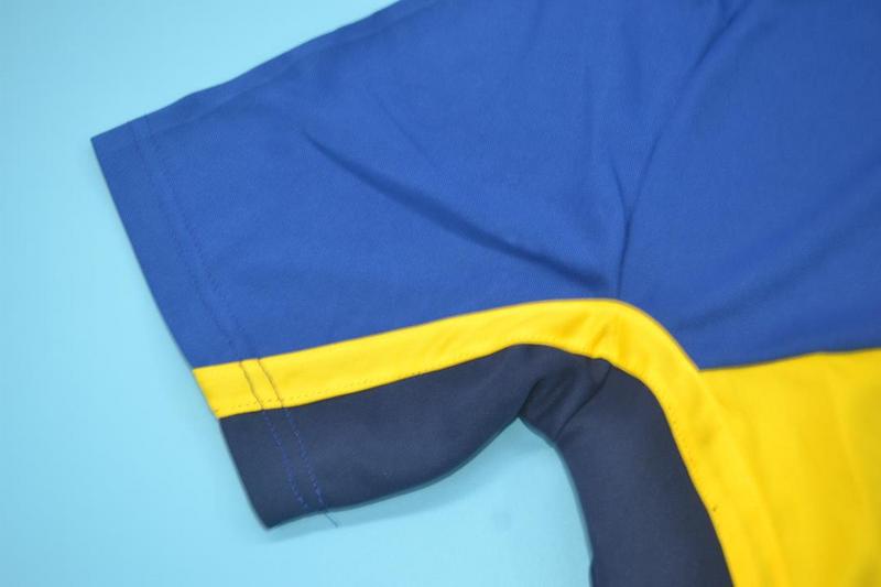 Thailand Quality(AAA) 2001 Boca Juniors Home Retro Soccer Jersey