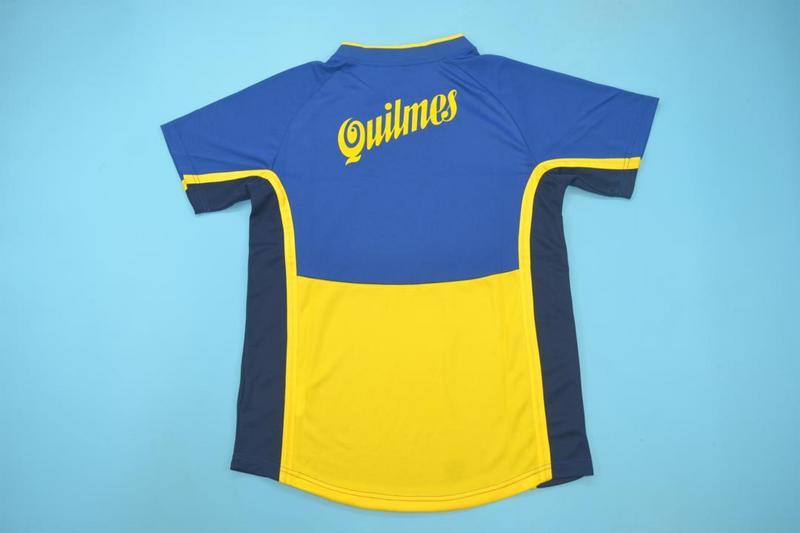 Thailand Quality(AAA) 2001 Boca Juniors Home Retro Soccer Jersey