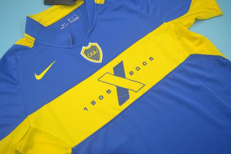 Thailand Quality(AAA) 2005 Boca Juniors Home Retro Soccer Jersey