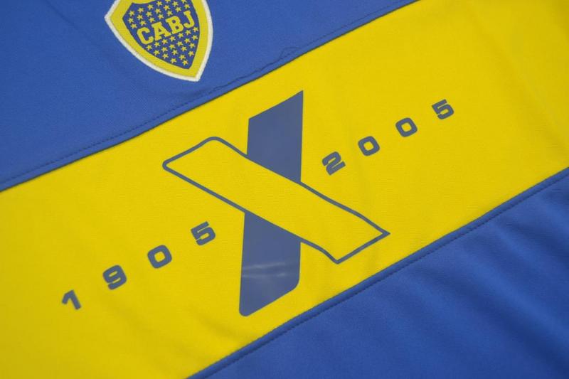 Thailand Quality(AAA) 2005 Boca Juniors Home Retro Soccer Jersey