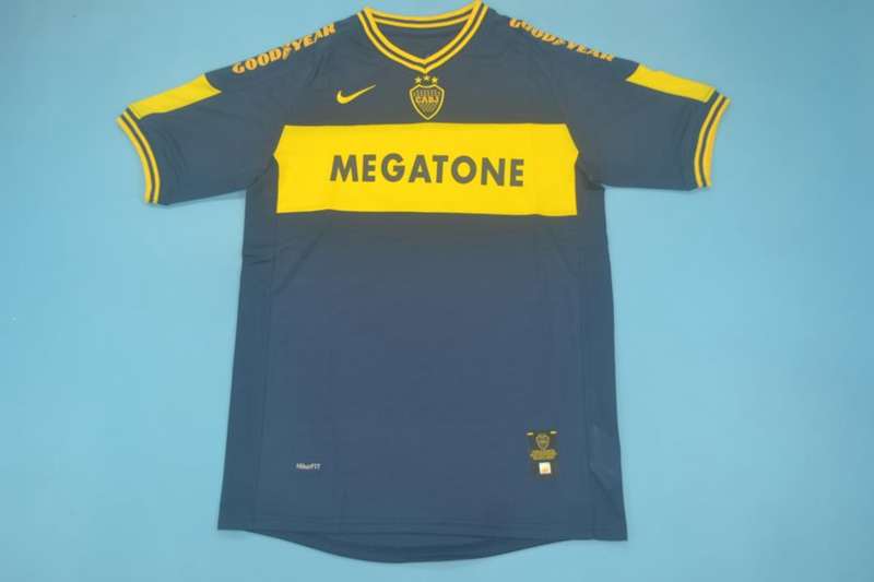 Thailand Quality(AAA) 2007 Boca Juniors Home Retro Soccer Jersey