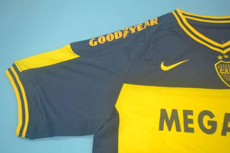 Thailand Quality(AAA) 2007 Boca Juniors Home Retro Soccer Jersey