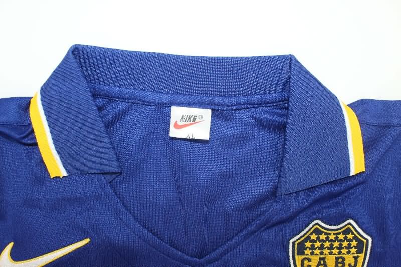 Thailand Quality(AAA) 1996/97 Boca Juniors Home Long Sleeve Retro Soccer Jersey