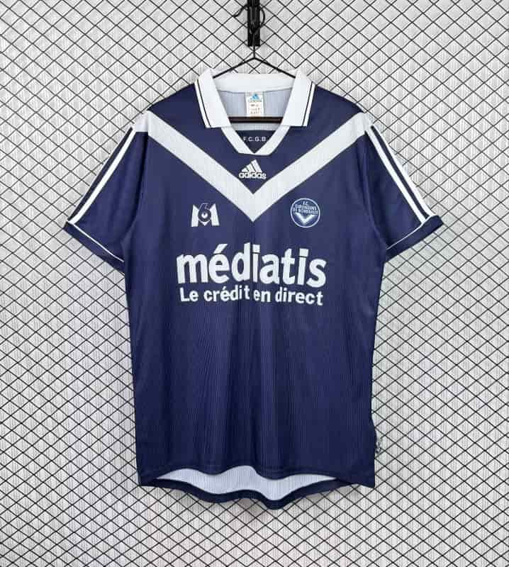 Thailand Quality(AAA) 1999/00 Bordeaux Home Retro Soccer Jersey