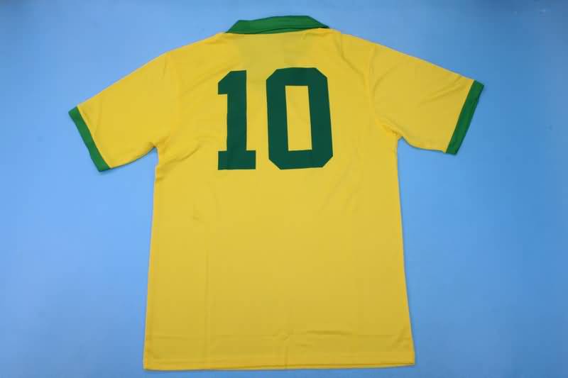 Thailand Quality(AAA) 1957 Brazil Home Retro Soccer Jersey