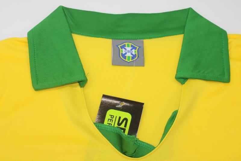 Thailand Quality(AAA) 1958 Brazil Home Retro Soccer Jersey