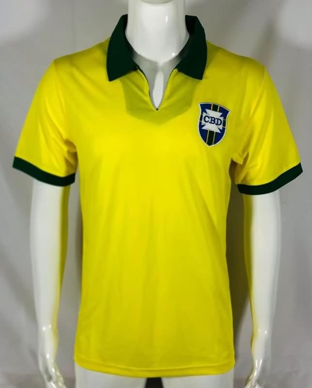 Thailand Quality(AAA) 1969 Brazil Home Retro Soccer Jersey