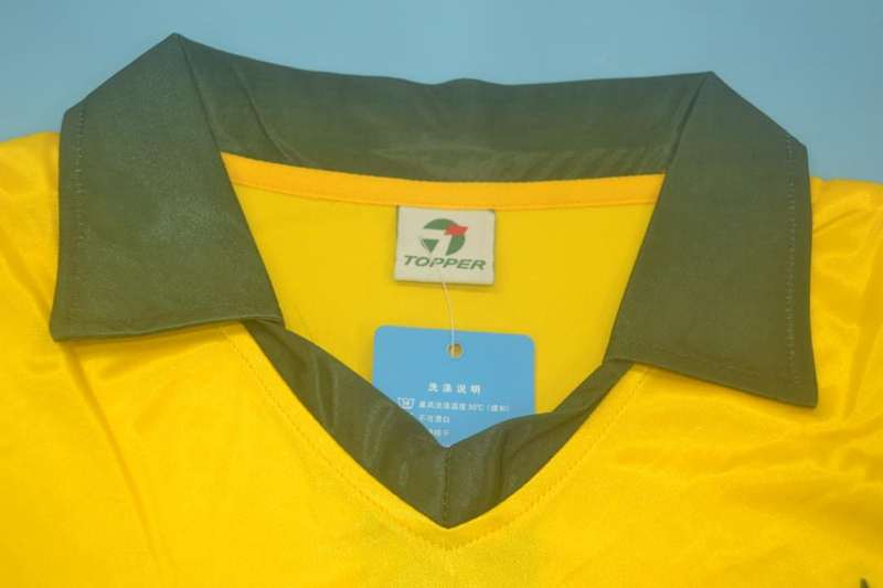 Thailand Quality(AAA) 1985 Brazil Home Retro Soccer Jersey