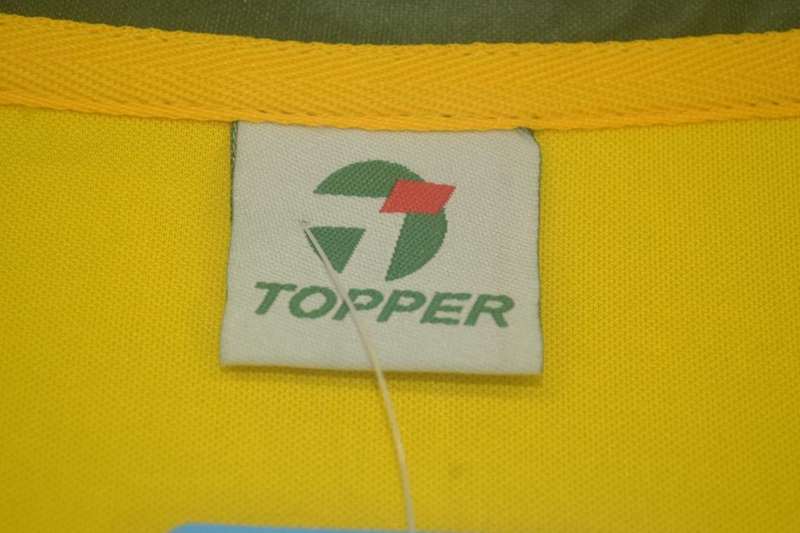 Thailand Quality(AAA) 1985 Brazil Home Retro Soccer Jersey