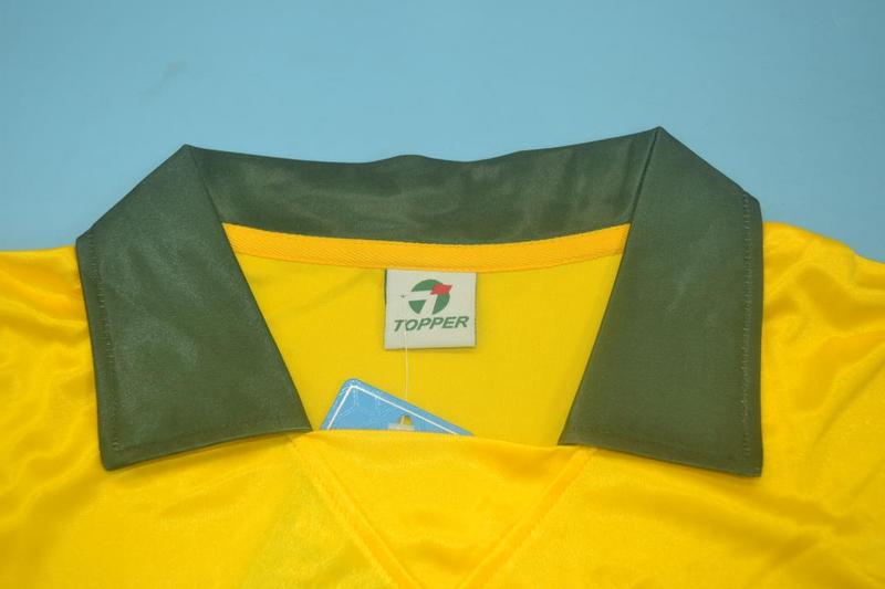 Thailand Quality(AAA) 1988 Brazil Home Retro Soccer Jersey