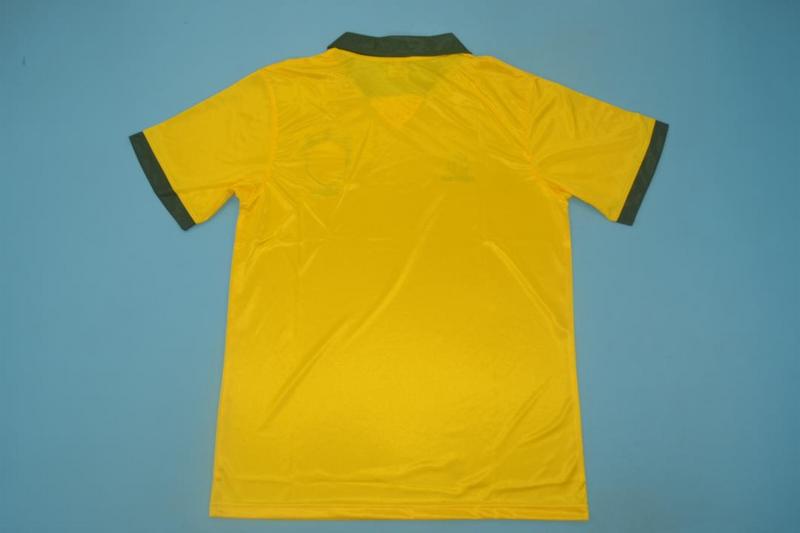 Thailand Quality(AAA) 1988 Brazil Home Retro Soccer Jersey
