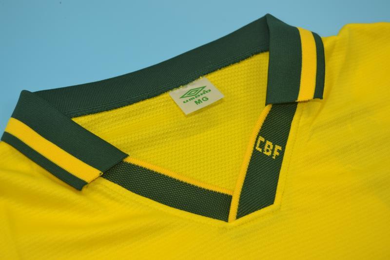 Thailand Quality(AAA) 1994 Brazil Retro Home Soccer Jersey
