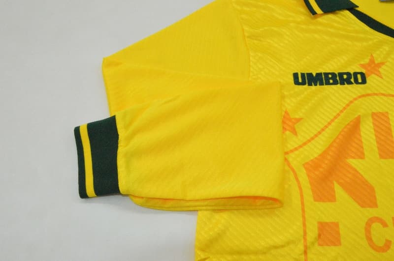 Thailand Quality(AAA) 1994 Brazil Home Retro Long Sleeve Soccer Jersey