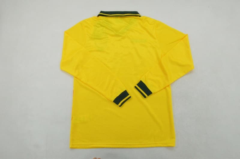 Thailand Quality(AAA) 1994 Brazil Home Retro Long Sleeve Soccer Jersey