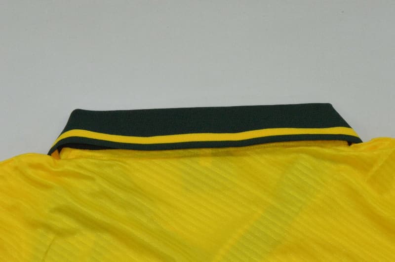 Thailand Quality(AAA) 1994 Brazil Home Retro Long Sleeve Soccer Jersey