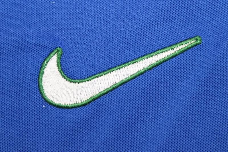 Thailand Quality(AAA) 1998 Brazil Away Long Sleeve Retro Soccer Jersey