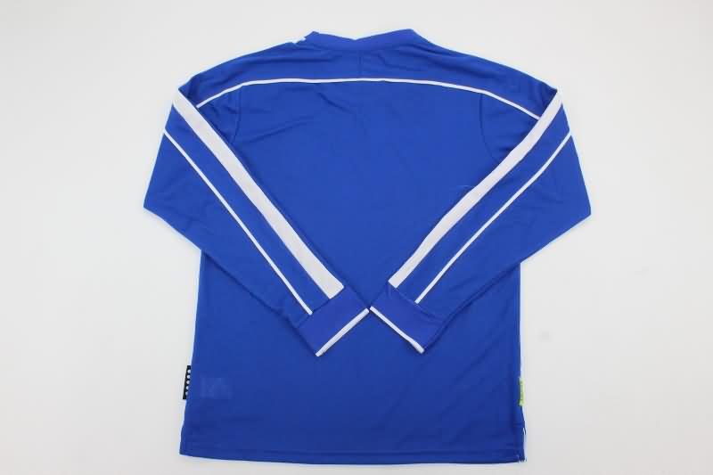 Thailand Quality(AAA) 1998 Brazil Away Long Sleeve Retro Soccer Jersey