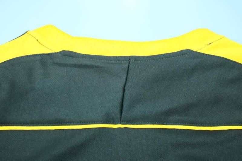 Thailand Quality(AAA) 1998 Brazil Goalkeeper Dark Green Retro Soccer Jersey